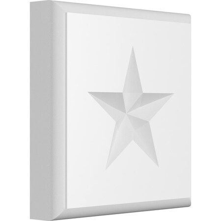 Ekena Millwork Standard Sedgwick Star Rosette With Rounded Edge, 4"W x 4"H x 3/4"P ROSP040X040X075SDG08